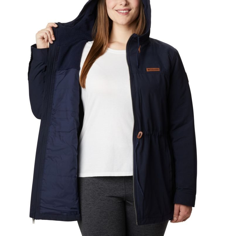 Women's Columbia Chatfield Hill Jackets Navy | Plus Size CA-F1503